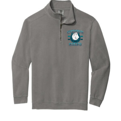 Comfort Colors® Ring Spun 1/4-Zip Sweatshirt Distressed