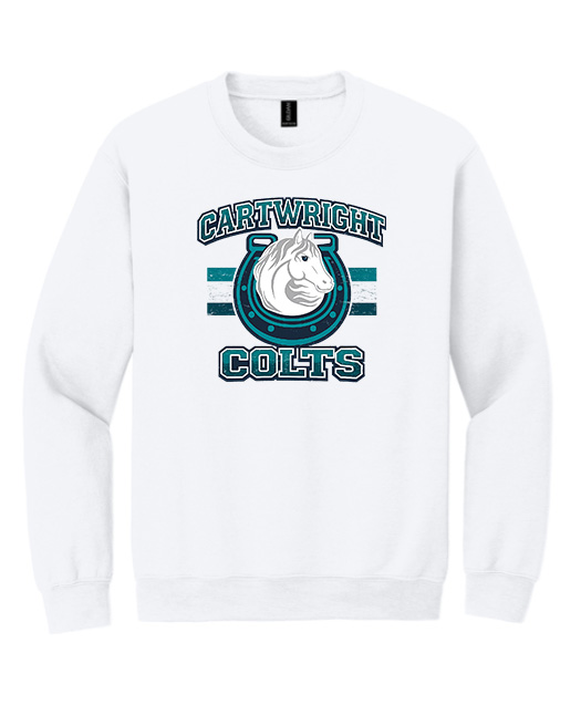 Gildan® Heavy Blend™ Crewneck Sweatshirt Distressed