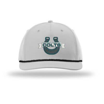 Richardson 5-Panel Classic Rope Cap Light Grey/ Black