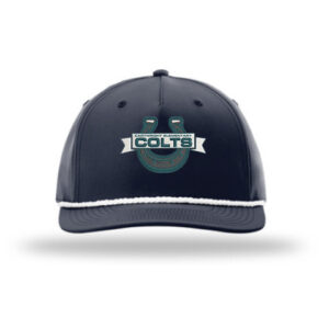 Richardson 5-Panel Classic Rope Cap Navy/ White