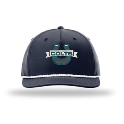 Richardson 5-Panel Classic Rope Cap Navy/ White