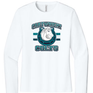 BELLA+CANVAS® Women’s Jersey Long Sleeve Tee Distressed