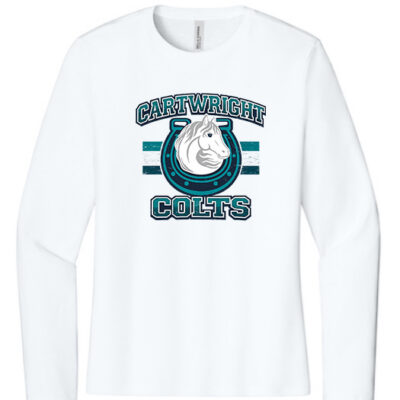 BELLA+CANVAS® Women’s Jersey Long Sleeve Tee Distressed