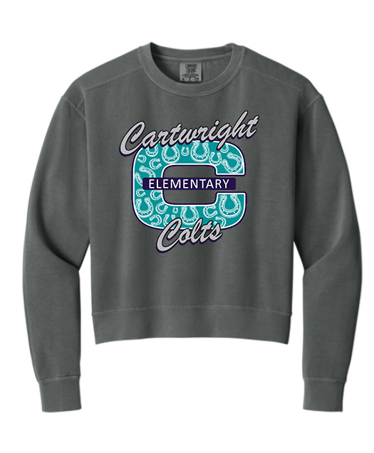 Comfort Colors® Women’s Mid-Length Crewneck Sweatshirt Big C
